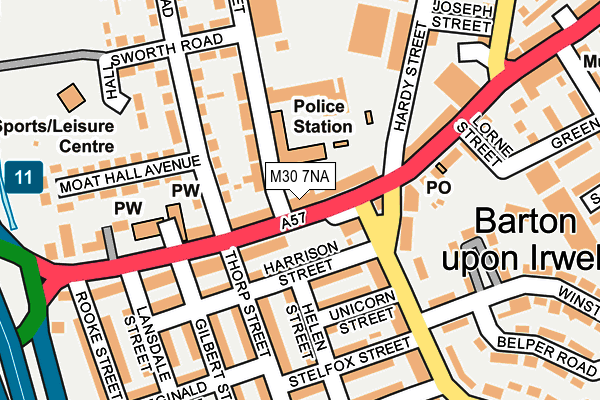 M30 7NA map - OS OpenMap – Local (Ordnance Survey)