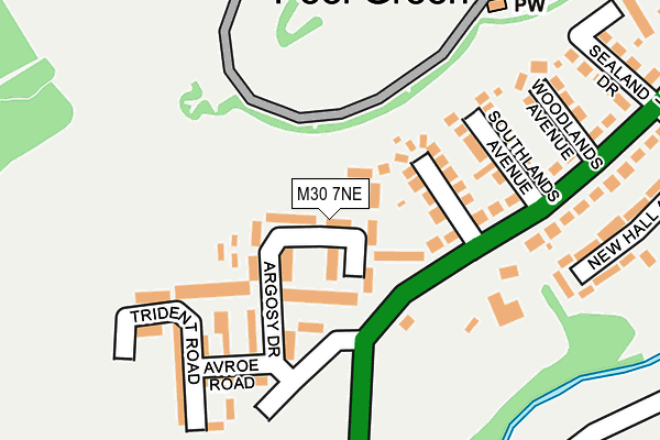 M30 7NE map - OS OpenMap – Local (Ordnance Survey)