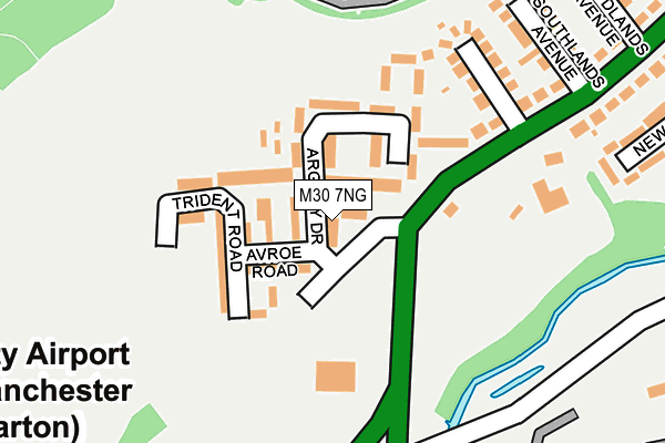 M30 7NG map - OS OpenMap – Local (Ordnance Survey)