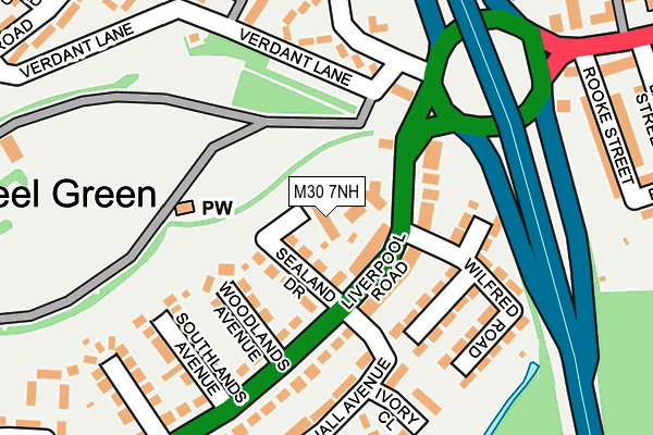 M30 7NH map - OS OpenMap – Local (Ordnance Survey)