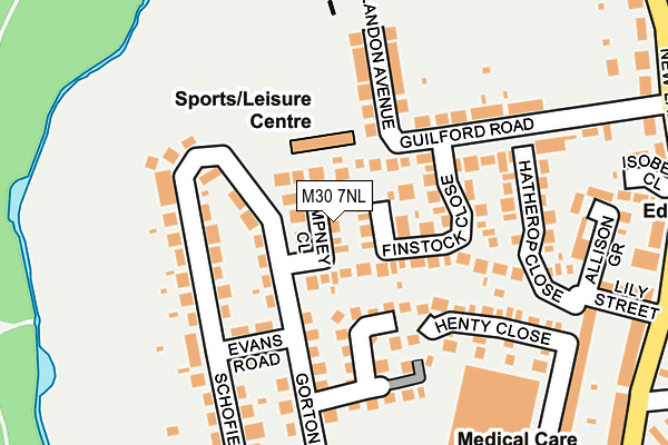 M30 7NL map - OS OpenMap – Local (Ordnance Survey)