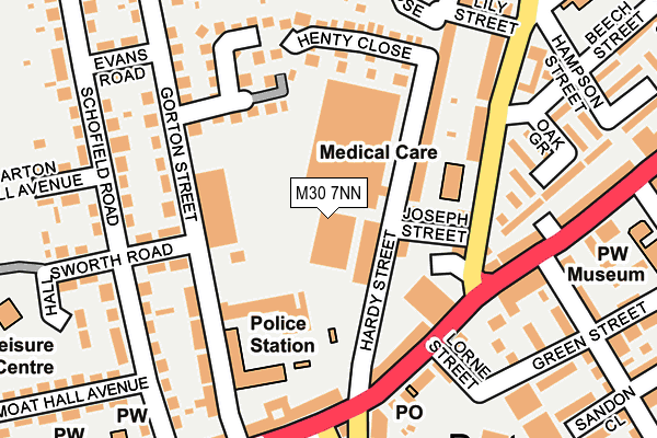M30 7NN map - OS OpenMap – Local (Ordnance Survey)