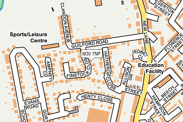 M30 7NP map - OS OpenMap – Local (Ordnance Survey)