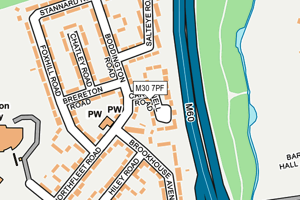 M30 7PF map - OS OpenMap – Local (Ordnance Survey)