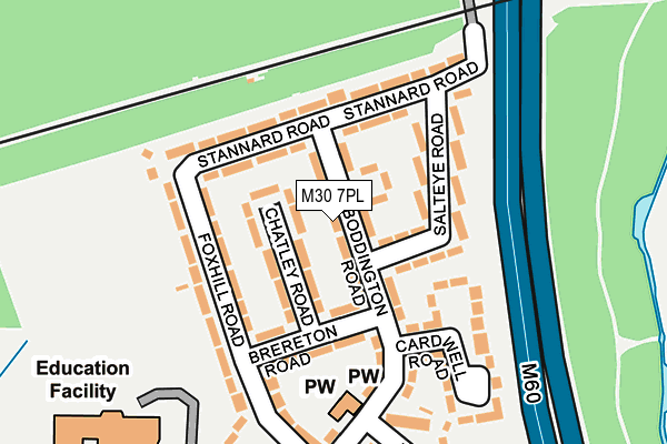 M30 7PL map - OS OpenMap – Local (Ordnance Survey)