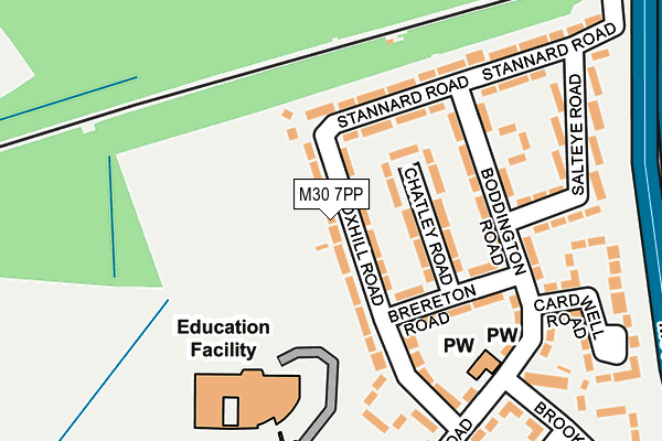 M30 7PP map - OS OpenMap – Local (Ordnance Survey)