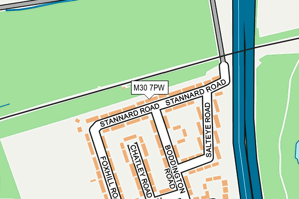 M30 7PW map - OS OpenMap – Local (Ordnance Survey)