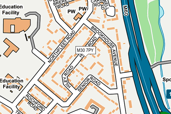 M30 7PY map - OS OpenMap – Local (Ordnance Survey)