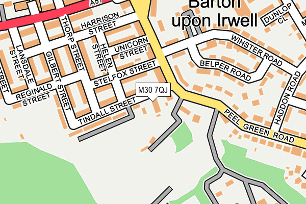 M30 7QJ map - OS OpenMap – Local (Ordnance Survey)