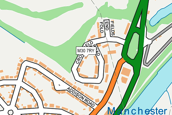 M30 7RY map - OS OpenMap – Local (Ordnance Survey)