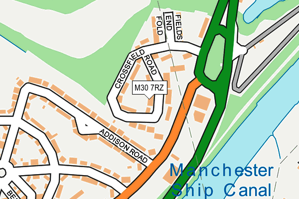 M30 7RZ map - OS OpenMap – Local (Ordnance Survey)