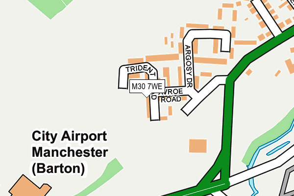 M30 7WE map - OS OpenMap – Local (Ordnance Survey)