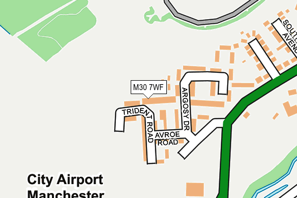 M30 7WF map - OS OpenMap – Local (Ordnance Survey)