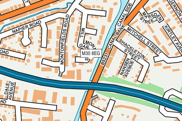 M30 8EG map - OS OpenMap – Local (Ordnance Survey)