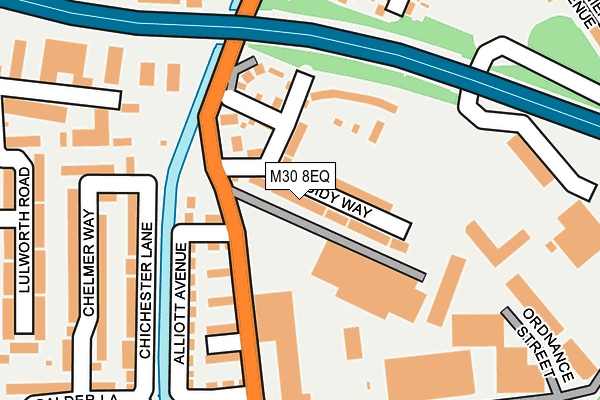 M30 8EQ map - OS OpenMap – Local (Ordnance Survey)