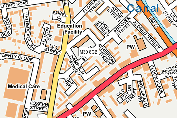 M30 8GB map - OS OpenMap – Local (Ordnance Survey)