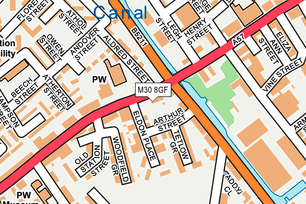 M30 8GF map - OS OpenMap – Local (Ordnance Survey)