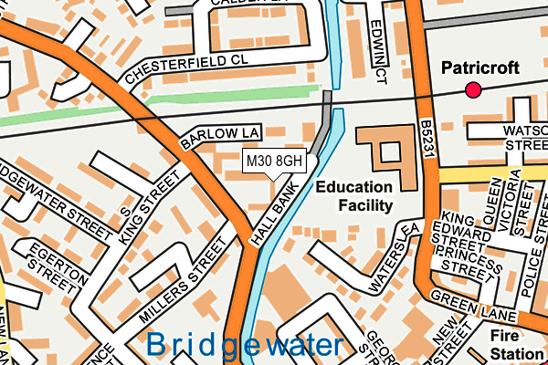 M30 8GH map - OS OpenMap – Local (Ordnance Survey)