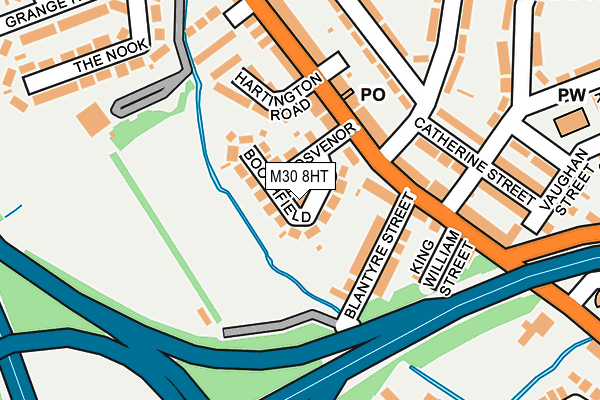 M30 8HT map - OS OpenMap – Local (Ordnance Survey)
