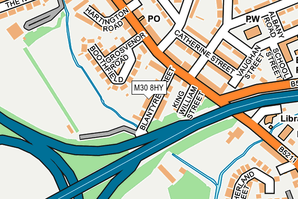 M30 8HY map - OS OpenMap – Local (Ordnance Survey)