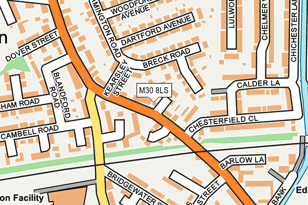 M30 8LS map - OS OpenMap – Local (Ordnance Survey)