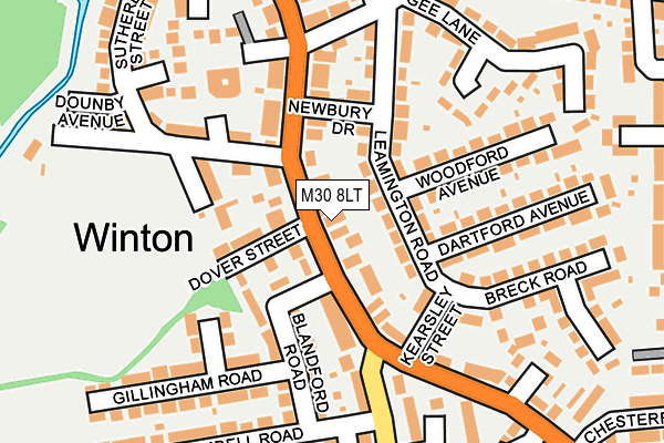 M30 8LT map - OS OpenMap – Local (Ordnance Survey)