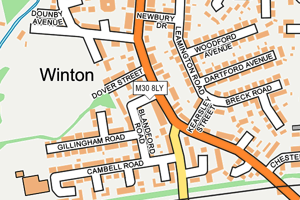 M30 8LY map - OS OpenMap – Local (Ordnance Survey)