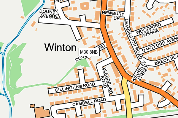 M30 8NB map - OS OpenMap – Local (Ordnance Survey)