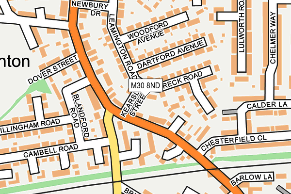 M30 8ND map - OS OpenMap – Local (Ordnance Survey)