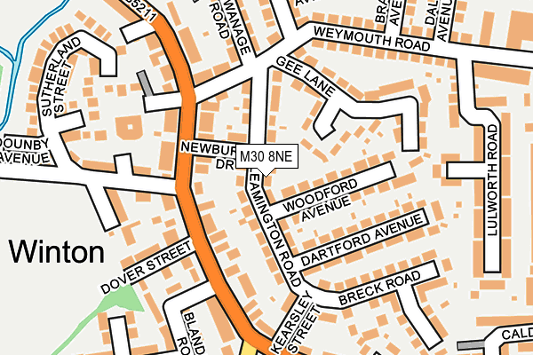 M30 8NE map - OS OpenMap – Local (Ordnance Survey)