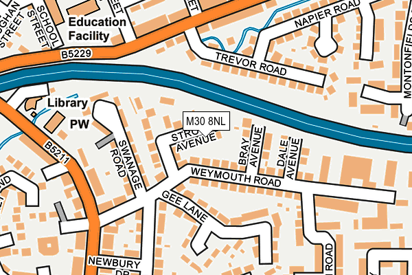 M30 8NL map - OS OpenMap – Local (Ordnance Survey)