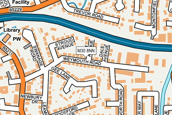 M30 8NN map - OS OpenMap – Local (Ordnance Survey)