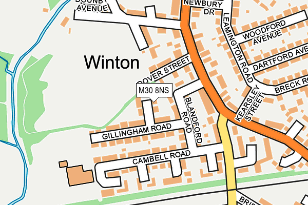 M30 8NS map - OS OpenMap – Local (Ordnance Survey)