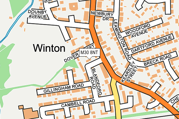 M30 8NT map - OS OpenMap – Local (Ordnance Survey)