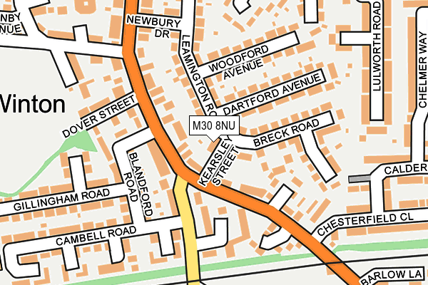 M30 8NU map - OS OpenMap – Local (Ordnance Survey)