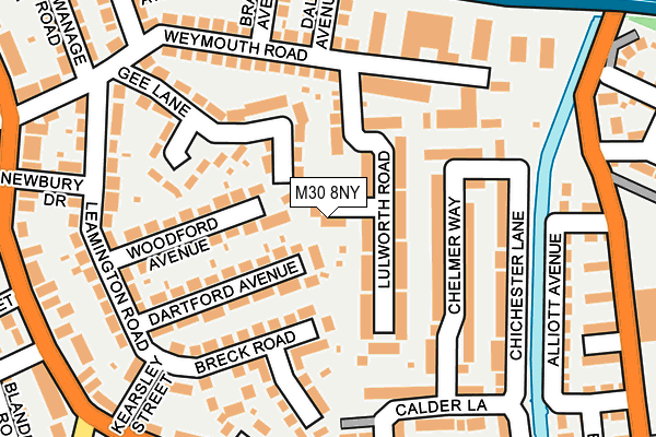 M30 8NY map - OS OpenMap – Local (Ordnance Survey)