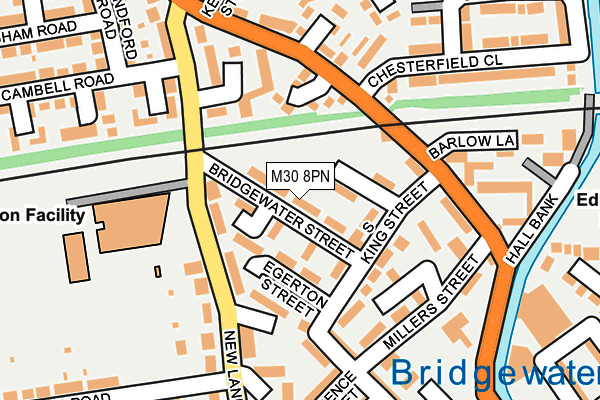 M30 8PN map - OS OpenMap – Local (Ordnance Survey)