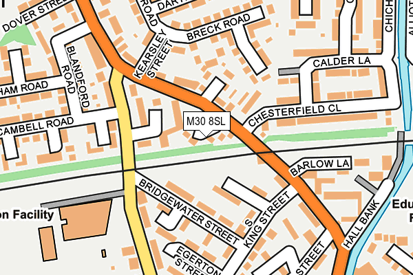 M30 8SL map - OS OpenMap – Local (Ordnance Survey)