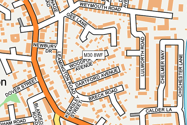 M30 8WF map - OS OpenMap – Local (Ordnance Survey)