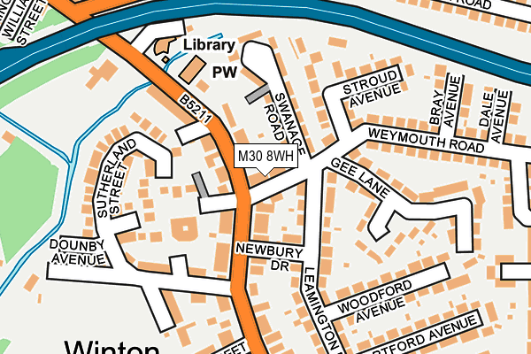 M30 8WH map - OS OpenMap – Local (Ordnance Survey)