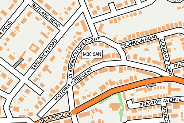 M30 9AN map - OS OpenMap – Local (Ordnance Survey)