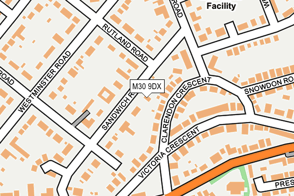 M30 9DX map - OS OpenMap – Local (Ordnance Survey)