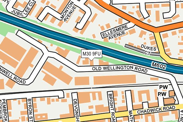 M30 9FU map - OS OpenMap – Local (Ordnance Survey)