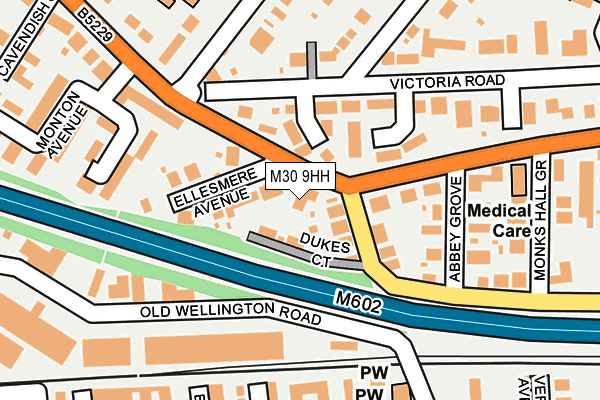 M30 9HH map - OS OpenMap – Local (Ordnance Survey)