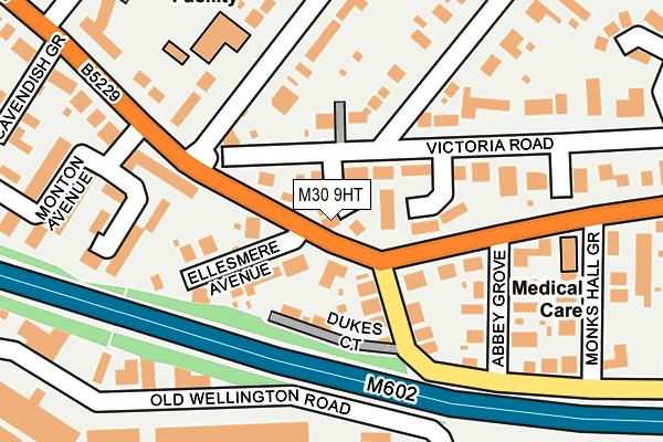 M30 9HT map - OS OpenMap – Local (Ordnance Survey)