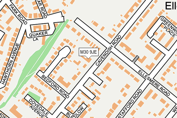 M30 9JE map - OS OpenMap – Local (Ordnance Survey)
