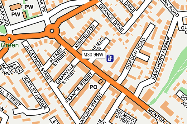 M30 9NW map - OS OpenMap – Local (Ordnance Survey)