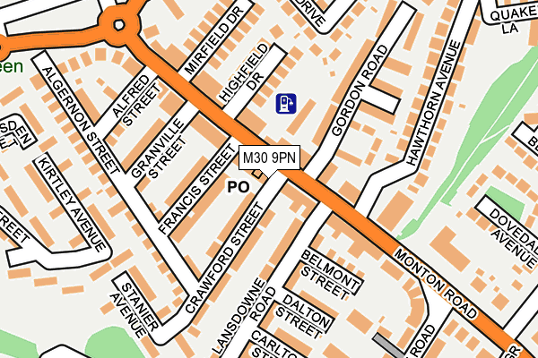 M30 9PN map - OS OpenMap – Local (Ordnance Survey)