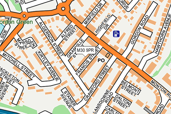 M30 9PR map - OS OpenMap – Local (Ordnance Survey)