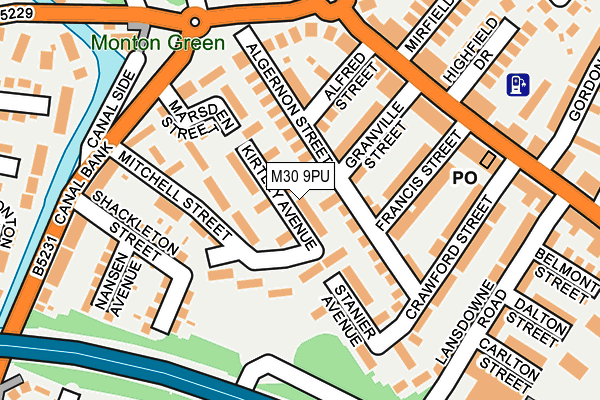 M30 9PU map - OS OpenMap – Local (Ordnance Survey)